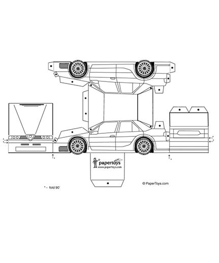 Papercraft Car Model