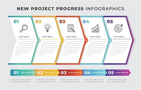 New Project Infographic Template 3093758 Vector Art at Vecteezy