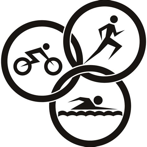 Triathlon Circles Athletics Wall ART Sticker Wall Decals Transfers ...