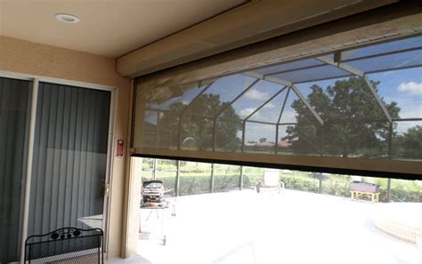 Roll Down Hurricane Screen | Motorized Screens for Hurricane Protection ...