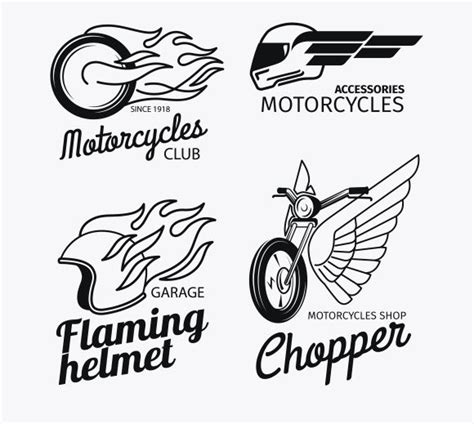 Motorcycle race logo set | Motorcycles logo design, Motorbike logo design, Moto logo design