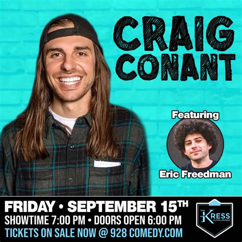 September 15 • Craig Conant @ The Kress Ultra Lounge – 928 Comedy