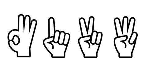 1 Finger Clipart