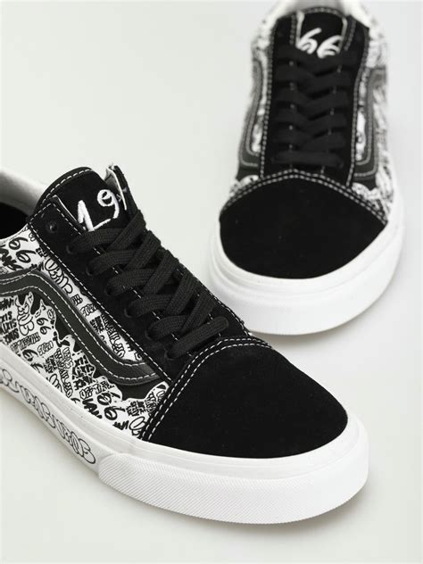 Vans Old Skool Shoes (graffiti/black/white)