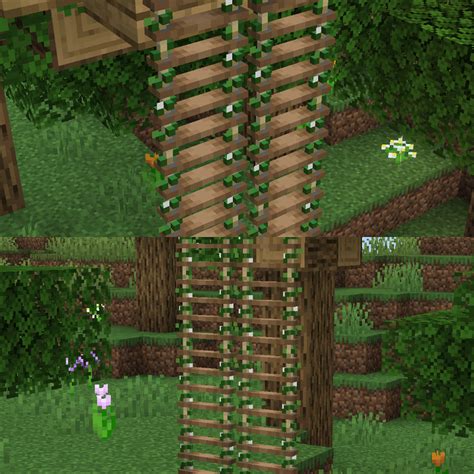 Rope Ladders with Vines Minecraft Texture Pack