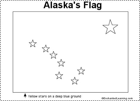 Alaska Flag Printout - EnchantedLearning.com