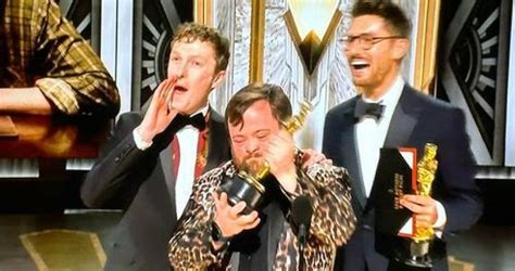 WATCH: James Martin's Oscars 'happy birthday' - whole audience sings to actor with Down syndrome