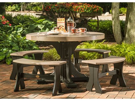 LuxCraft Recycled Plastic Patio Dining Set | LUXP4RTDININGSET