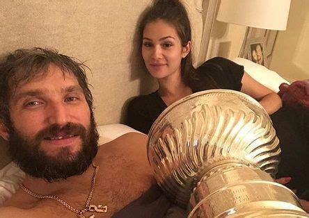 Alex Ovechkin Winning Stanley Cup 2018 with Wife Anastasia Shubskaya Caps Hockey, Hockey Gear ...