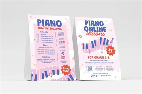 Piano Lesson Flyer Template [PSD, Ai, Vector] - BrandPacks