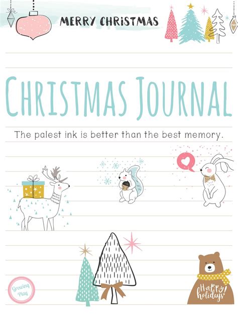 Christmas Journal - FREE - Growing Play