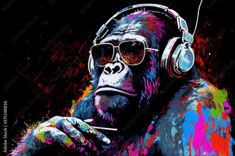 Colorful Gorilla Artwork - Modern and Cool Pop Art Design for ...