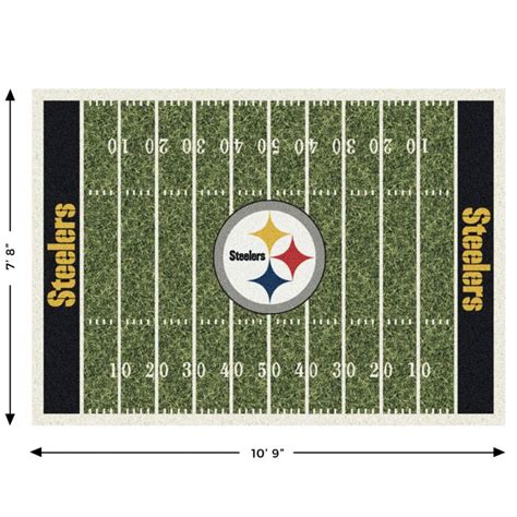 Pittsburgh Steelers Team Field 7'8" x 10'9" Home Field