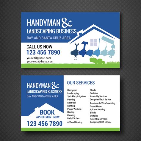 Handyman Business Cards Templates Free