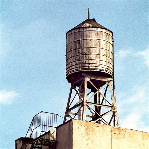 New York water tower 1 - New York Scenes Photograph by Gary Heller - Pixels