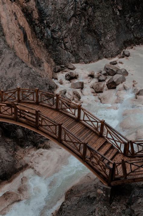 Aerial View of Wooden Bridge · Free Stock Photo