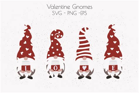 Valentine's Day SVG, Valentine Gnome SVG, Love SVG (1135892 ...