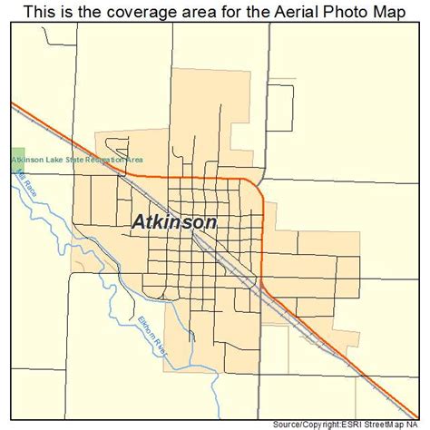 Aerial Photography Map of Atkinson, NE Nebraska