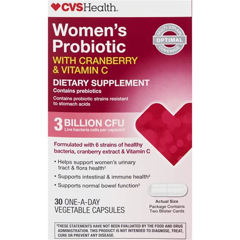 CVS Health Women's Probiotic With Cranberry & Vitamin C Capsules, 30 CT | Pick Up In Store TODAY ...