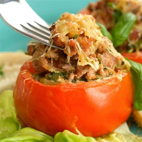 Bacon Stuffed Baked Tomatoes Recipe