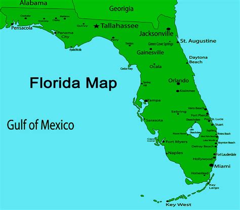 Florida map | Map of Florida| Orlando map | Mapa Florida | Miami map | Tampa on map