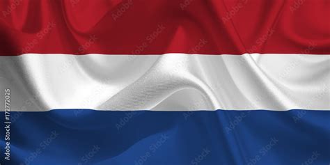 Waving flag of the Netherlands. Holland Flag in the Wind. Dutch ...