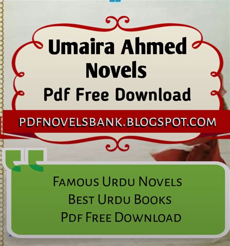 Best Urdu Novels: Umera Ahmed Novels List Pdf Free Download