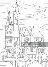 Cathedral Coloring Pages sketch template