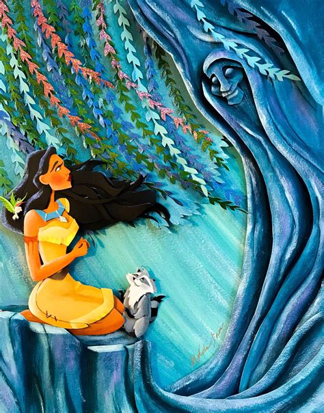 The art of Hilda Lara Pocahontas paper art | Disney art, Disney, Pocahontas tree