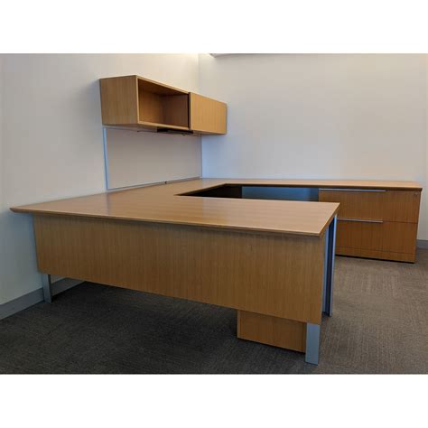 Steelcase Elective Elements Used U-Shape Desk Right Return, Maple ...