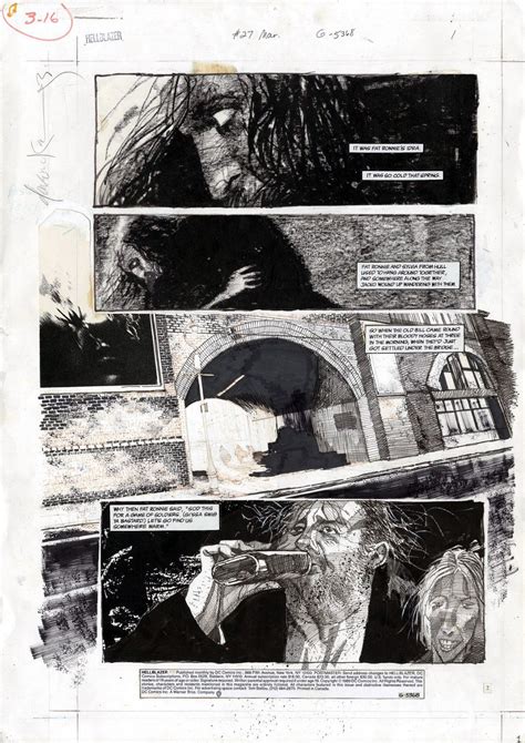 Original page by Neil Gaiman and Dave McKean from Hellblazer #27 ...