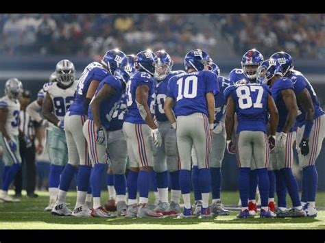 New York Giants Mid Season Highlights 2016 Weeks 1-9 - YouTube