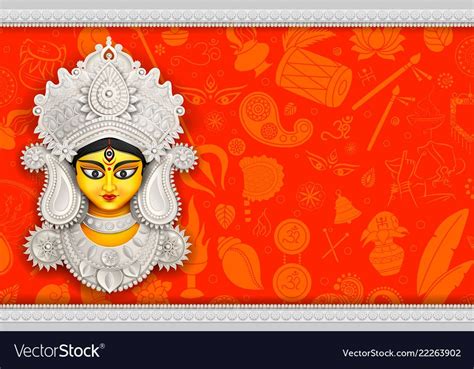 Durga Puja Banner Background - Best Banner Design 2018 | Happy durga ...