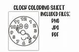Clock Kids Coloring Sheet sketch template