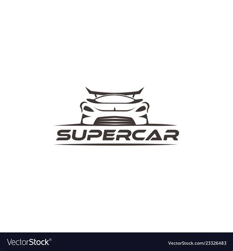 Super car logo design inspiration Royalty Free Vector Image