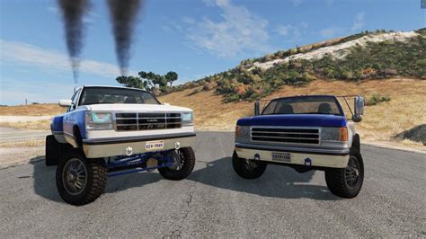 BeamNG drive Brick Nose F350 7.3 Powerstroke VS 6.0 Powerstroke Twin ...