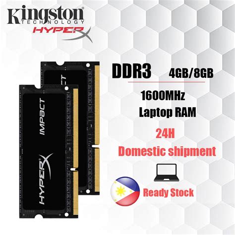 【Local 24H ship】Kingston Hyperx 4GB/8GB Laptop RAM DDR3L DDR3 1600MHZ ...