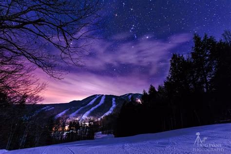 Mount Sunapee at Night | Mount sunapee, Sunapee, New hampshire