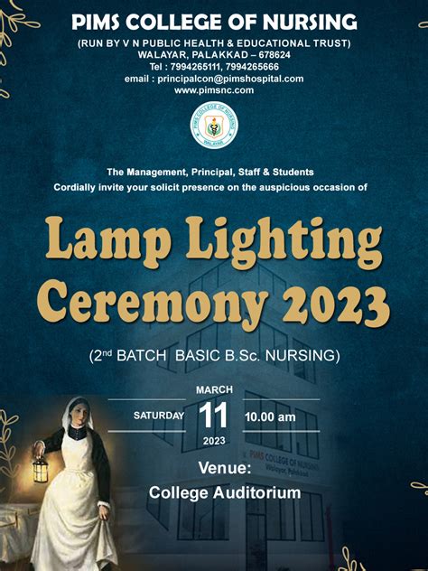 Light Lamping Ceremony Invitation – PIMS College Of Nursing