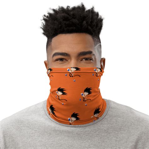 Dragon Ball Z Kid Goku Orange Face Covering Neck Gaiter