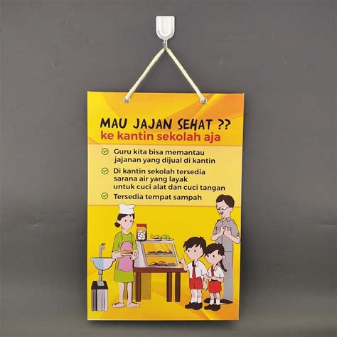 Jual Poster Gantung Kantin Sehat, Hard Poster Kesehatan sekolah | Shopee Indonesia