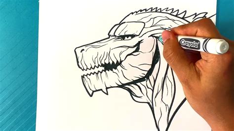 EASY How to Draw GODZILLA EARTH - YouTube