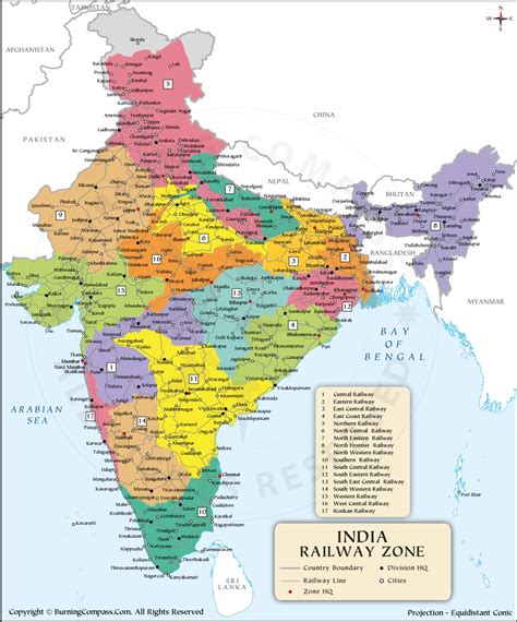 Indian Railways Zones Map - PDF Download | RRB EXAM PORTAL - Railway ...