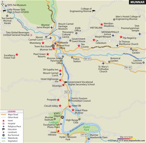 Munnar City Map