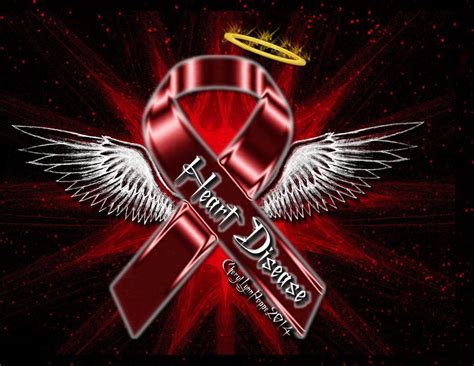 Heart Disease Ribbon Angel | Awareness Ribbon Angels | Pinterest | Heart disease, Tattoo and ...