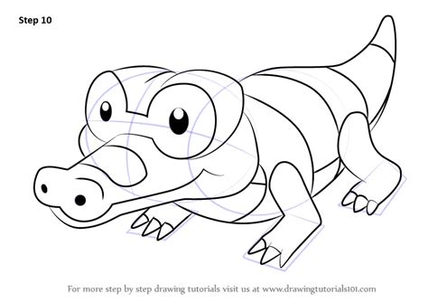 How to Draw Sandile from Pokemon (Pokemon) Step by Step | DrawingTutorials101.com