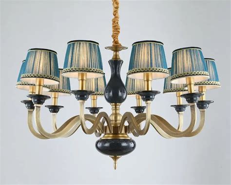 Modern Full Bronze Copper Chandelier for Bedroom Dining Living Room ...