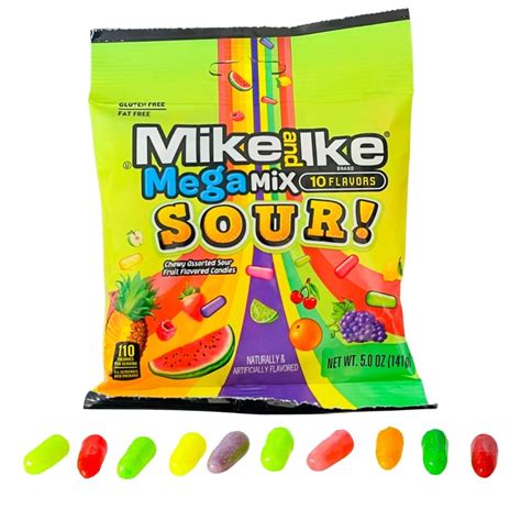 Mike and Ike Mega Mix Sour Candy 5oz - 12 Pack – iWholesaleCandy.ca