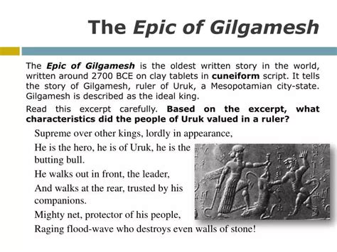 PPT - The Epic of Gilgamesh PowerPoint Presentation, free download - ID ...