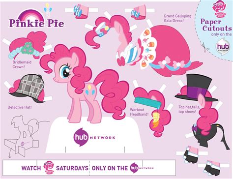 Pinkie Pie paper doll | My little pony printable, My little pony craft, My little pony party